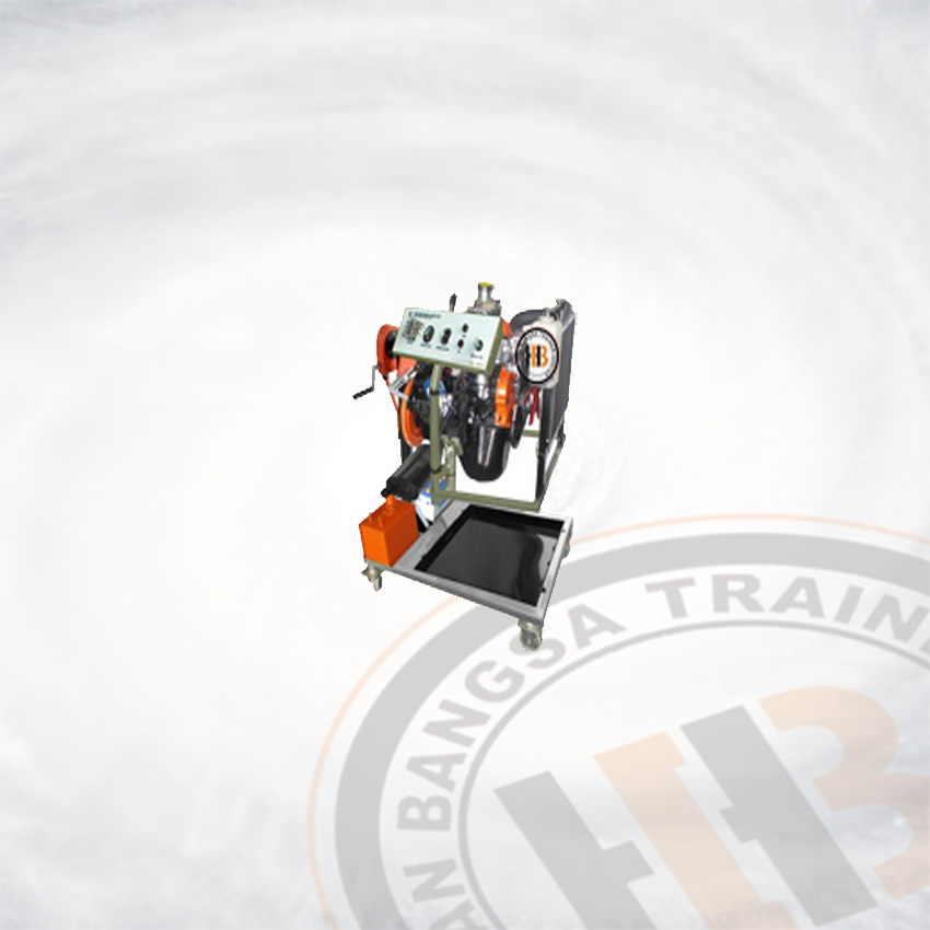 Gasoline Engine Trainer Rotating Stand 5K With Gearbox