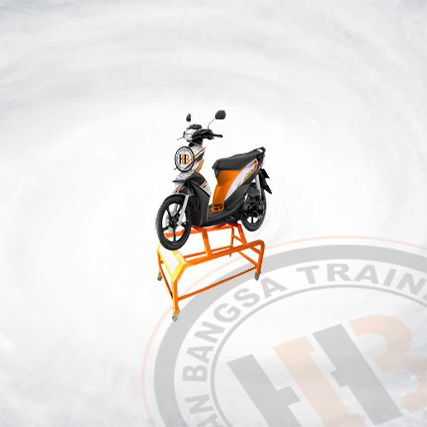 Motorcycle Life Four Strokes Trainer Stand Transmisi Automatic Sistem EFI Mio J Stand Utuh