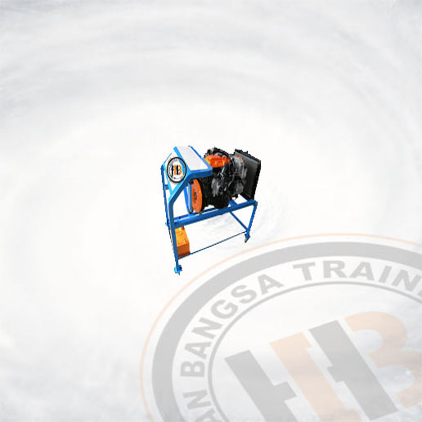 Diesel Engine Trainer Stand Hilux 2LT Besi Kotak Biru